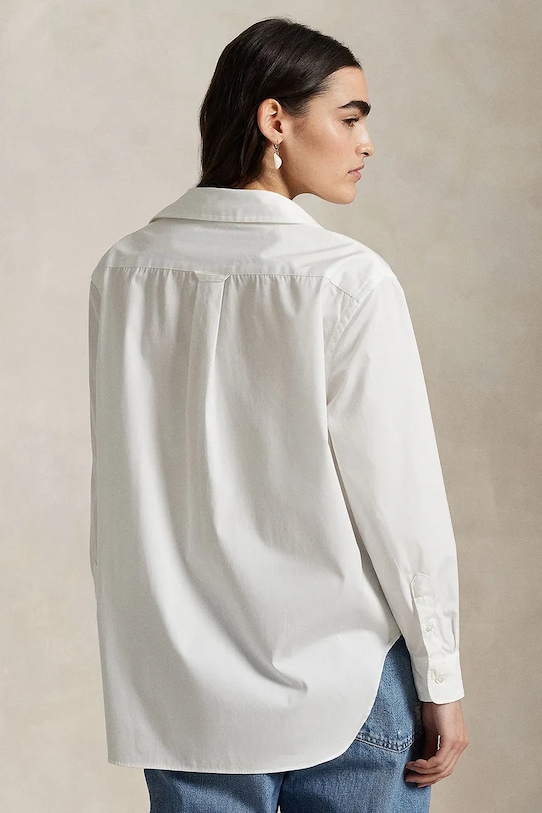 Bavlnená košeľa Polo Ralph Lauren Long Sleeve Light Shirt 211968219 biela SS25