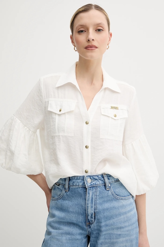 Versace Jeans Couture koszula regular beżowy 78HAL200.N0433