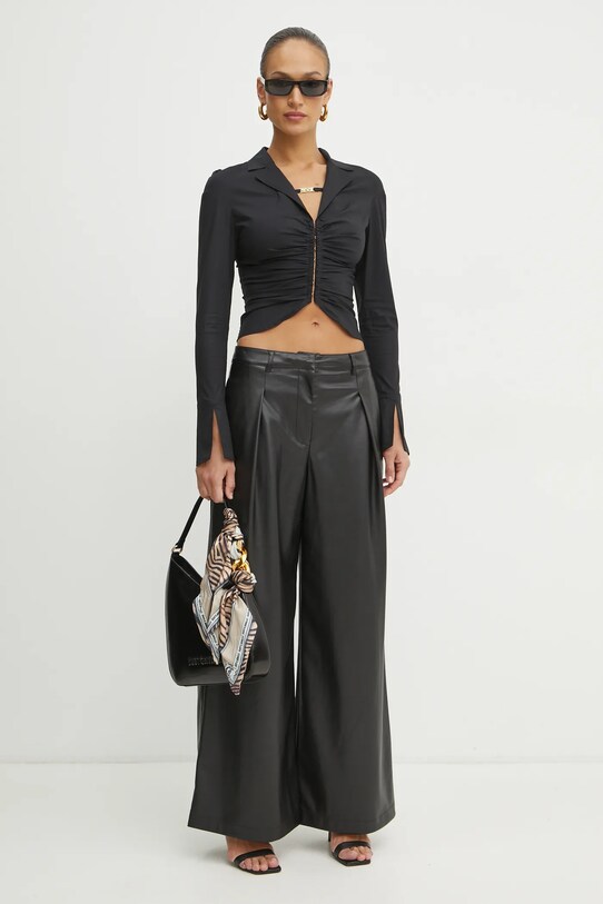 Košile Versace Jeans Couture 78HAL203.N0431 černá SS25
