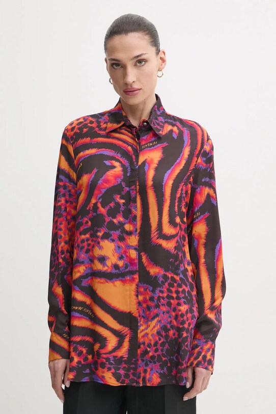 Versace Jeans Couture camicia lunga nero 78HAL222.NS613