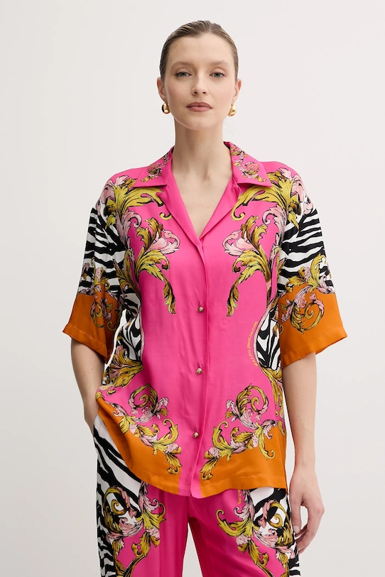 Versace Jeans Couture koszula klasyczny różowy 78HAL2P9.NS646