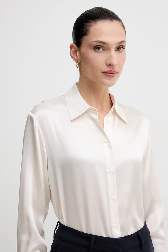 Μεταξωτό πουκάμισο Sisley μπεζ 5LZMLQ05E