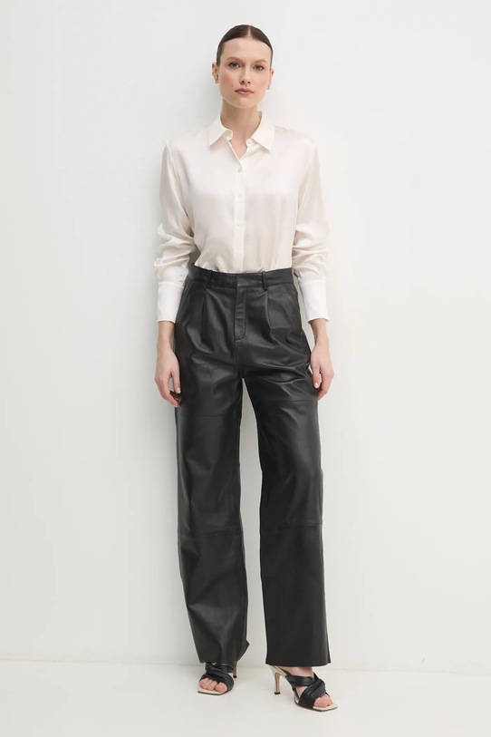 Sisley camasa de matase 5LZMLQ05E bej AW25