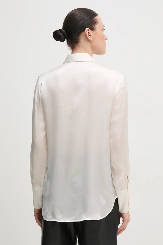 Îmbrăcăminte Sisley camasa de matase 5LZMLQ05E bej