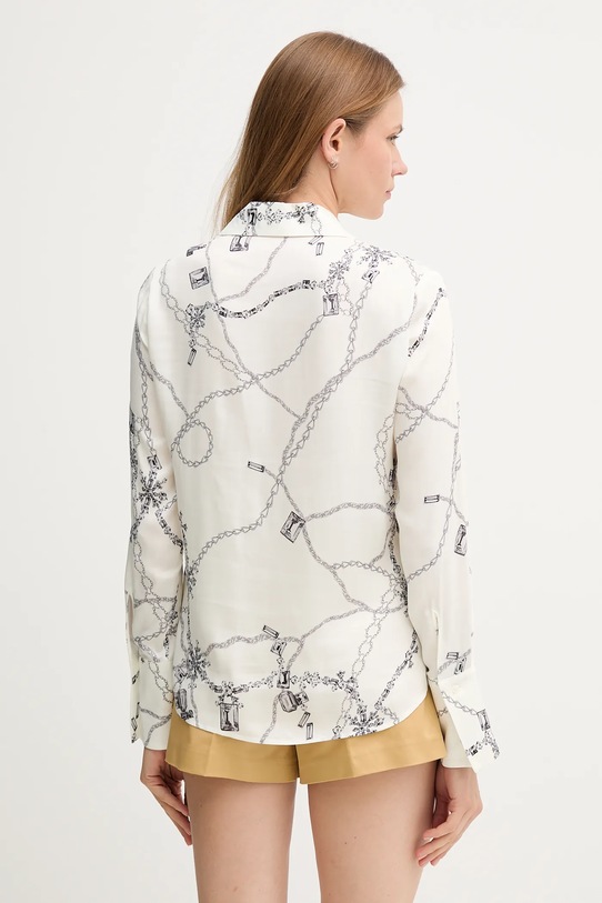 Odzież Sisley koszula 5PHVLQFF7 beżowy