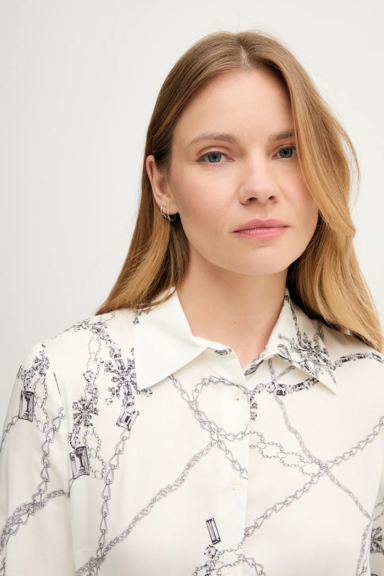 Sisley koszula 5PHVLQFF7 beżowy