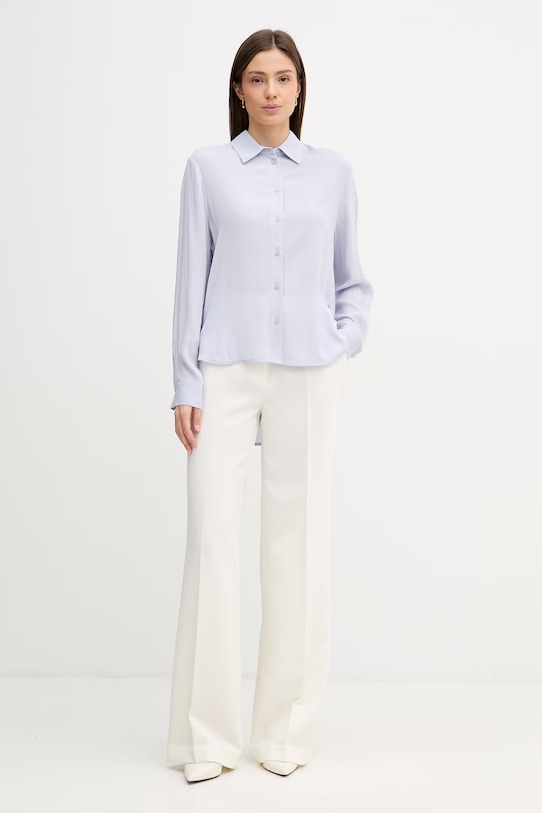 Sisley koszula 5IDTLQ08R niebieski SS25