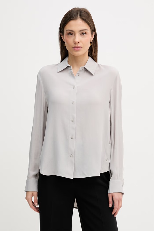 Sisley koszula szary 5IDTLQ08R