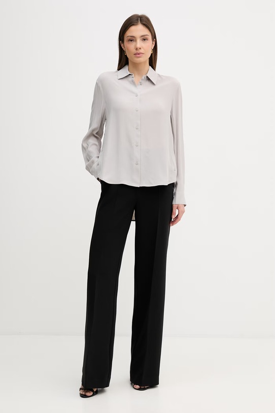 Sisley koszula 5IDTLQ08R szary SS25