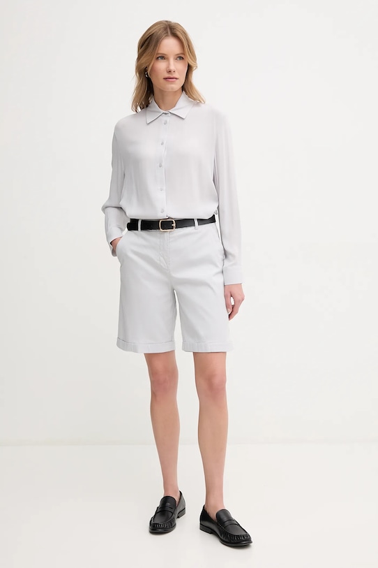 Sisley cămașă 5IDTLQ08R gri SS25