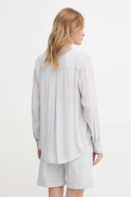 Ρούχα Πουκάμισο Sisley 5IDTLQ08R γκρί