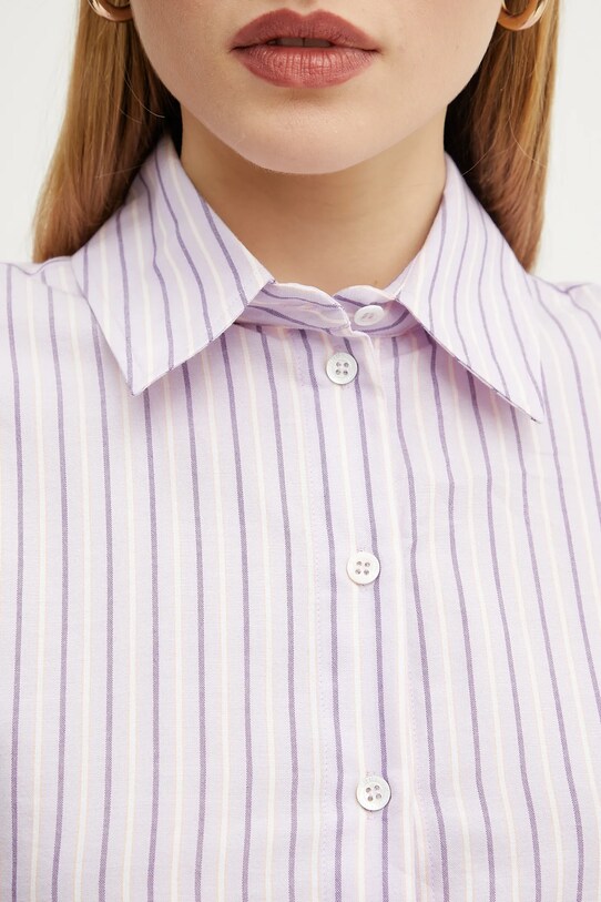 Bavlněná košile Patrizia Pepe 2C1601.A569 fialová