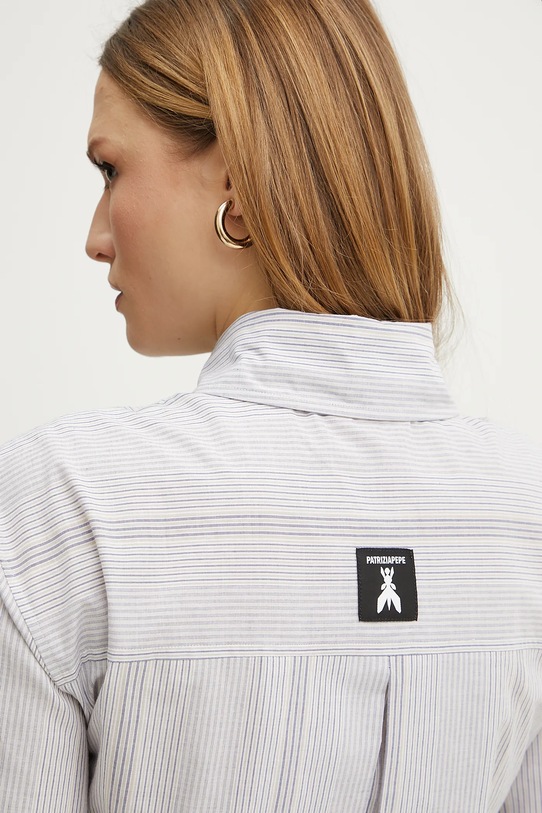 Bavlněná košile Patrizia Pepe 2C1601.A569 šedá