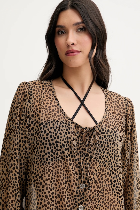 Abbigliamento MICHAEL Michael Kors camicia MM54791 marrone