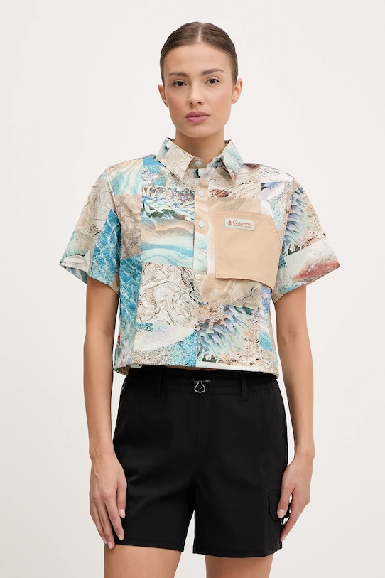 Πουκάμισο Columbia Cove Beach casual μπεζ 2126511