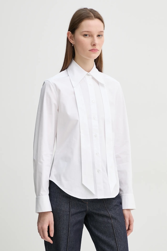 Бавовняна сорочка Remain casual білий 502326400