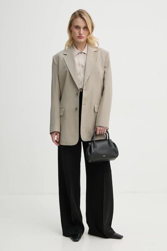 AERON cardigan cu amestec de in TAMARA SH190561 bej SS25