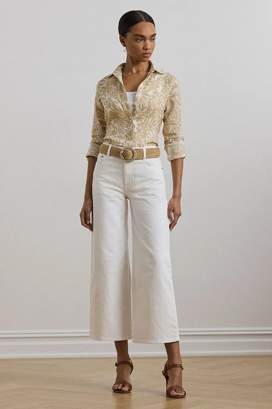 Одяг Сорочка з льону Lauren Ralph Lauren 200963700 бежевий