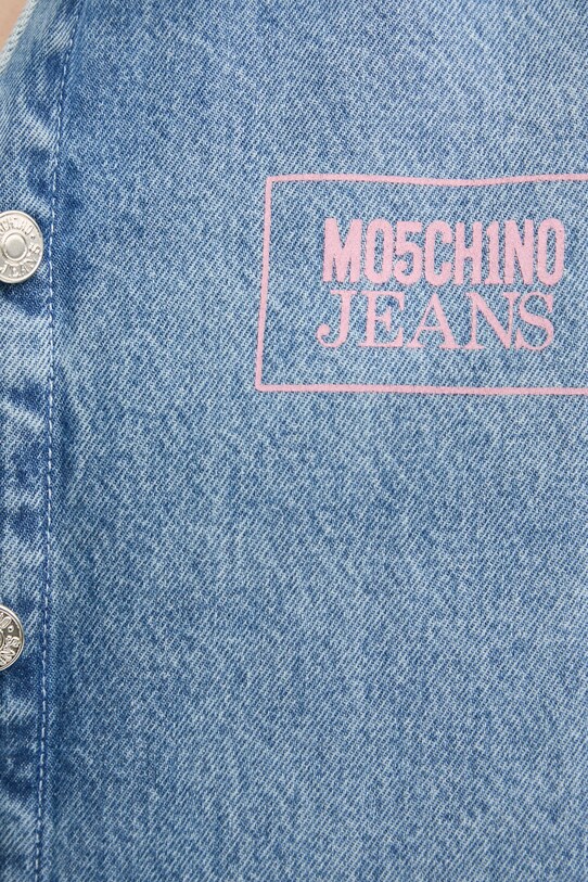 Rifľová košeľa Moschino Jeans 0216.3217 modrá