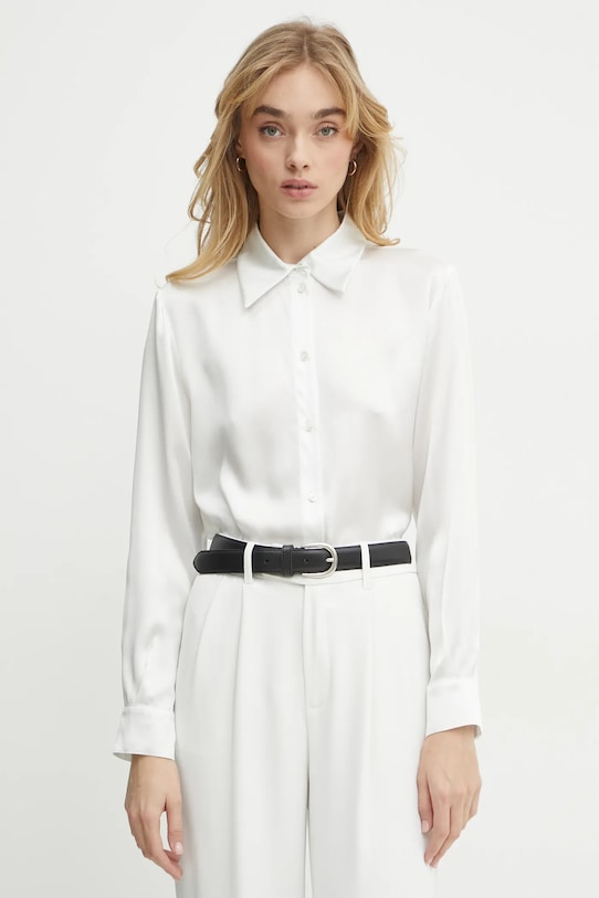 Шелковая рубашка MAX&Co. длинный белый 2516111061200