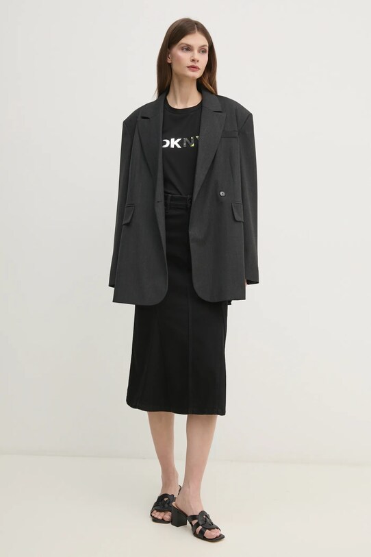 Tričko Dkny P4KHAWNA čierna SS25