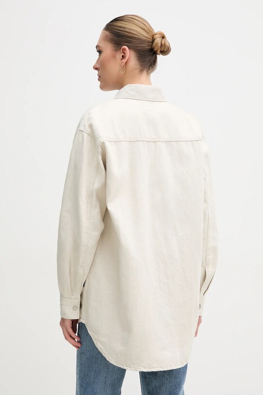 Ruházat Pepe Jeans farmering OVERSHIRT PL304963TC9 bézs