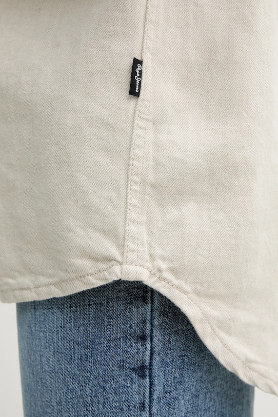 Джинсовая рубашка Pepe Jeans OVERSHIRT PL304963TC9 бежевый