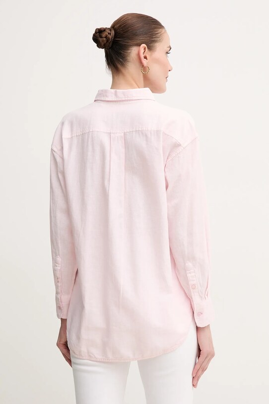Одяг Сорочка з льону Pepe Jeans CHIPPER PL304993 рожевий