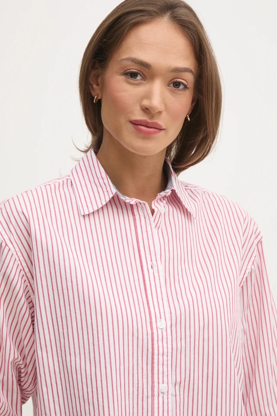 Pepe Jeans camasa din bumbac CLEM rosu PL305001