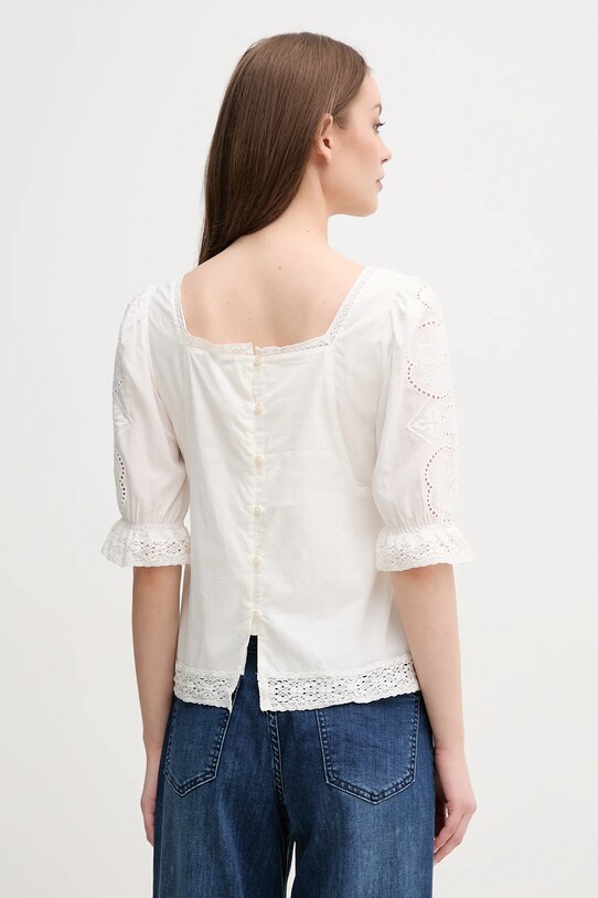 Oblečení Bavlněná halenka Pepe Jeans EVERLY PL305016 béžová