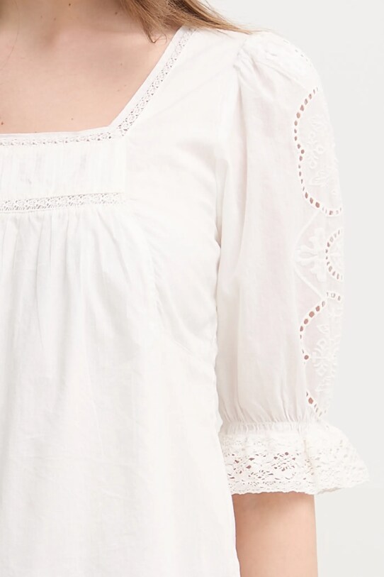 Bavlněná halenka Pepe Jeans EVERLY PL305016 béžová