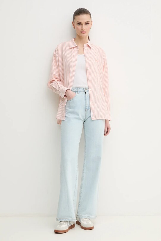 Сорочка з льону Pepe Jeans DREAM PL305033 помаранчевий SS25