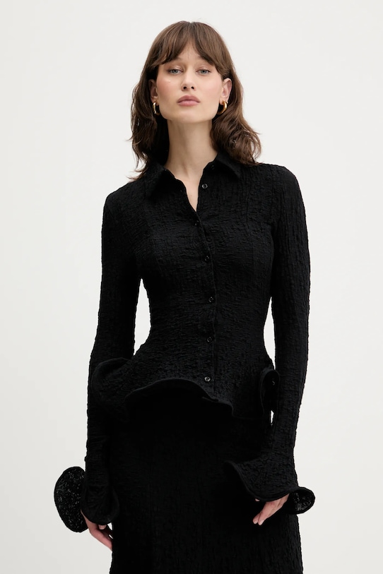 MSGM cămașă lung negru 3842MDE08.257317