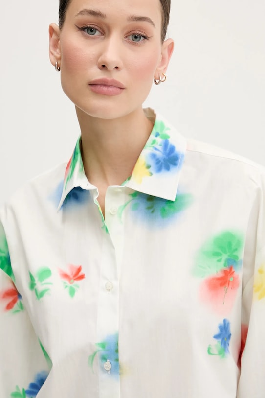 Bavlněná košile MSGM bílá 3842MDE15X.257350