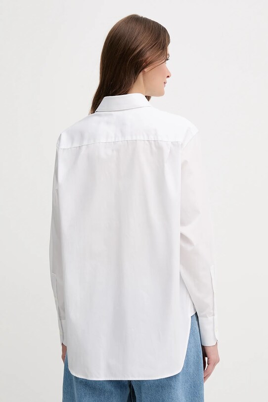 Abbigliamento Lacoste camicia in cotone CF0215 bianco