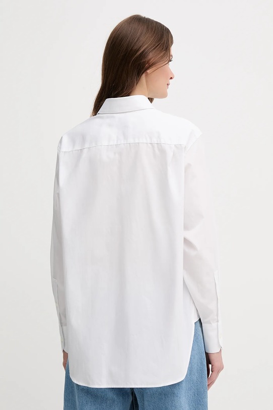 Ρούχα Βαμβακερό πουκάμισο Lacoste CF0215 λευκό