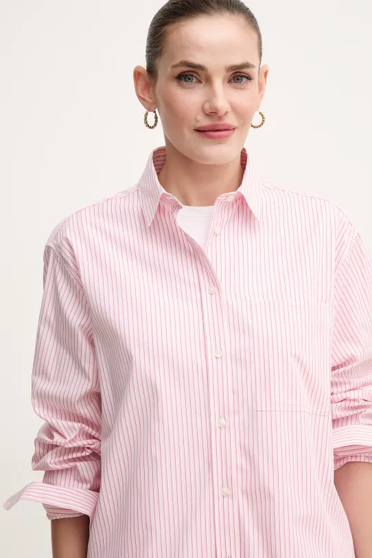 Lacoste cotton shirt pink CF0215