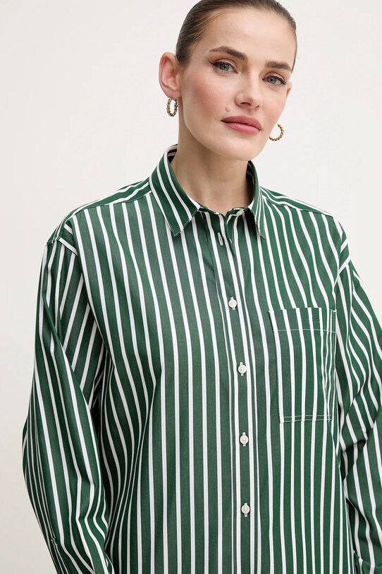 Lacoste cămașă din bumbac verde CF0215