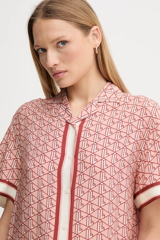 Košeľa Lacoste ružová CF0495