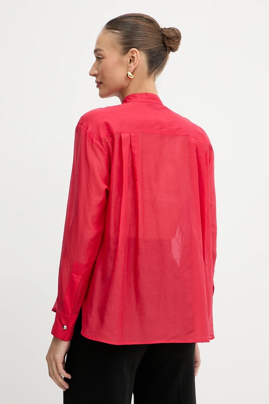 Abbigliamento Pinko camicia con aggiunta di seta 105248.A2M7 rosso
