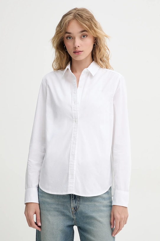 Памучна риза Levi's THE CLASSIC BW SHIRT стандартна бял 34574
