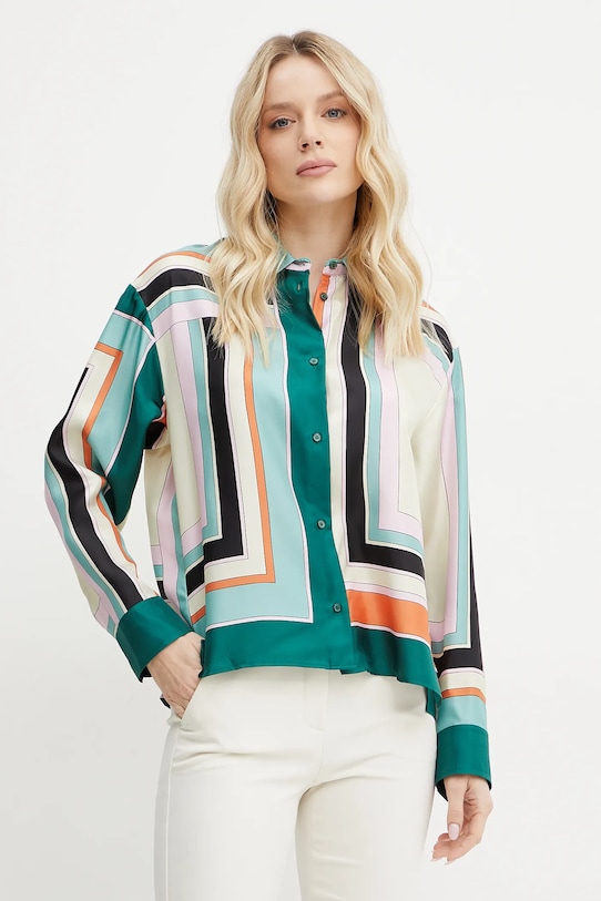 Weekend Max Mara camasa de matase lung bej 2515111031600