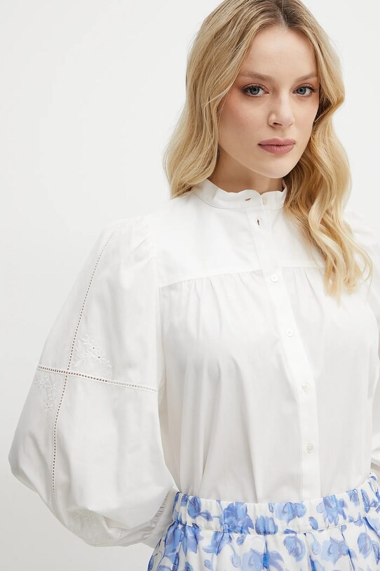 Bavlněná košile Weekend Max Mara bílá 2515111111600
