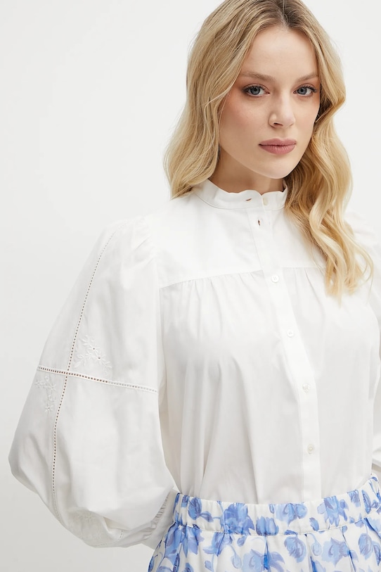 Bavlněná košile Weekend Max Mara bílá 2515111111600