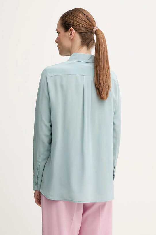 Oblečení Hedvábné tričko Weekend Max Mara 2515111161600 tyrkysová