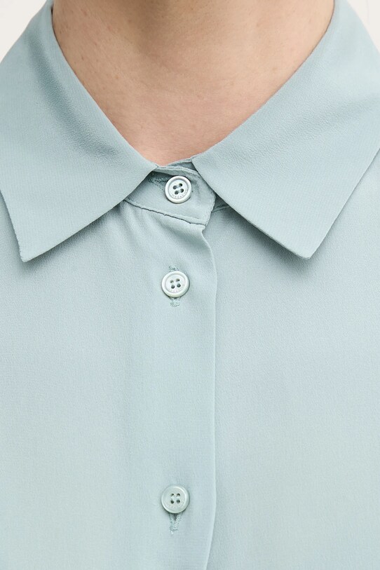 Hedvábné tričko Weekend Max Mara 2515111161600 tyrkysová