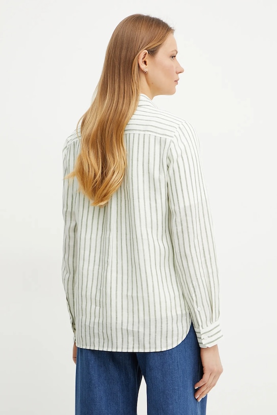 Ρούχα Πουκάμισο από λινό Weekend Max Mara 2515111052600 λευκό