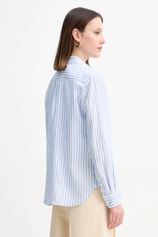 Одяг Сорочка з льону Weekend Max Mara 2515111052600 блакитний