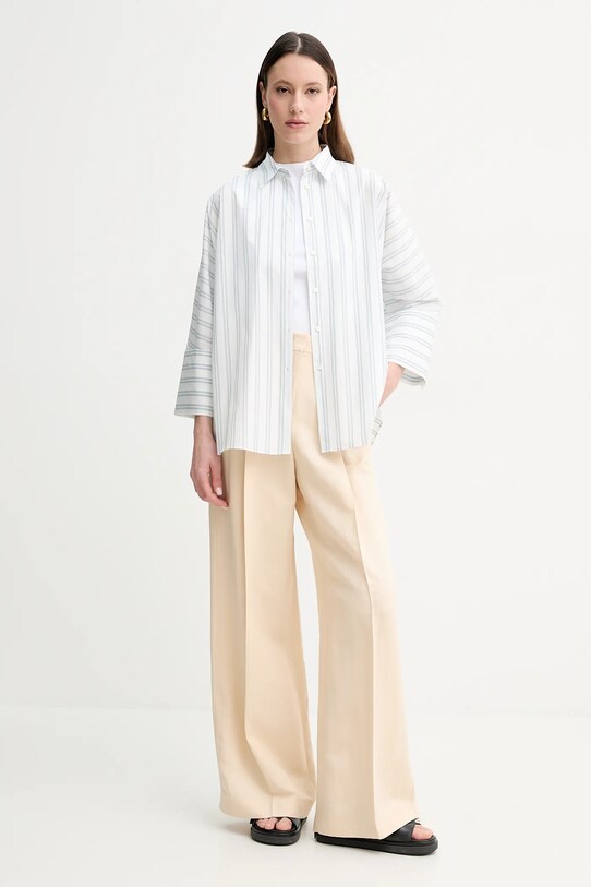 Weekend Max Mara cămașă din bumbac 2515111092600 alb SS25