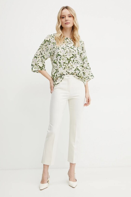 Hedvábná halenka Weekend Max Mara 2515111102600 béžová SS25